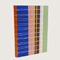 CrissCross Binding Deckel aus kaschiertem Japanpapier in Streifentechnik